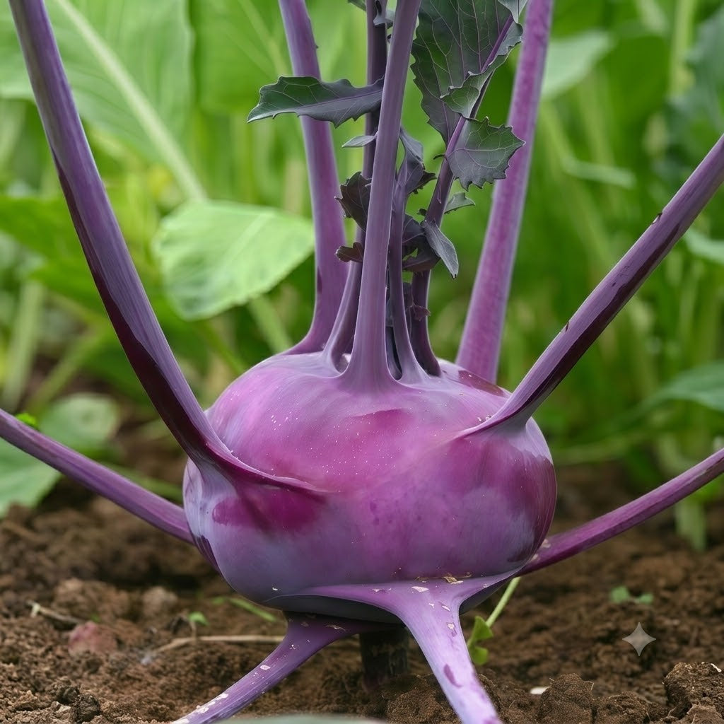 Azur Star Organic Kohlrabi Seeds