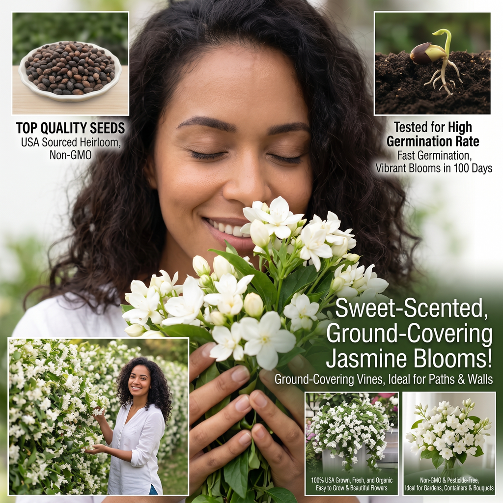 Fragrant Jasmine Flower Seeds - 50 Seeds (0.006 oz)