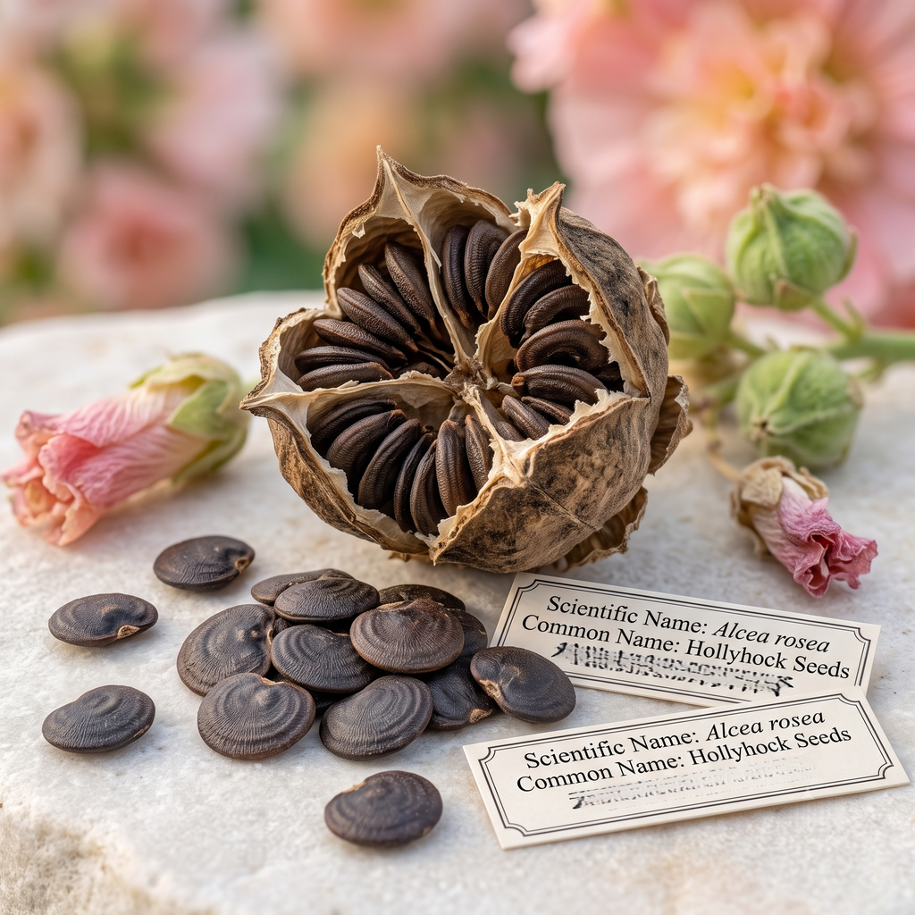 Peaches 'n' Dreams (OP) Hollyhock Seeds - 3000+ Seeds (~1.2 oz)