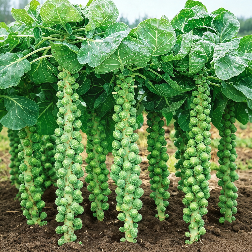 Silvia Organic (F1) Brussels Sprout Seeds - 174 Seeds