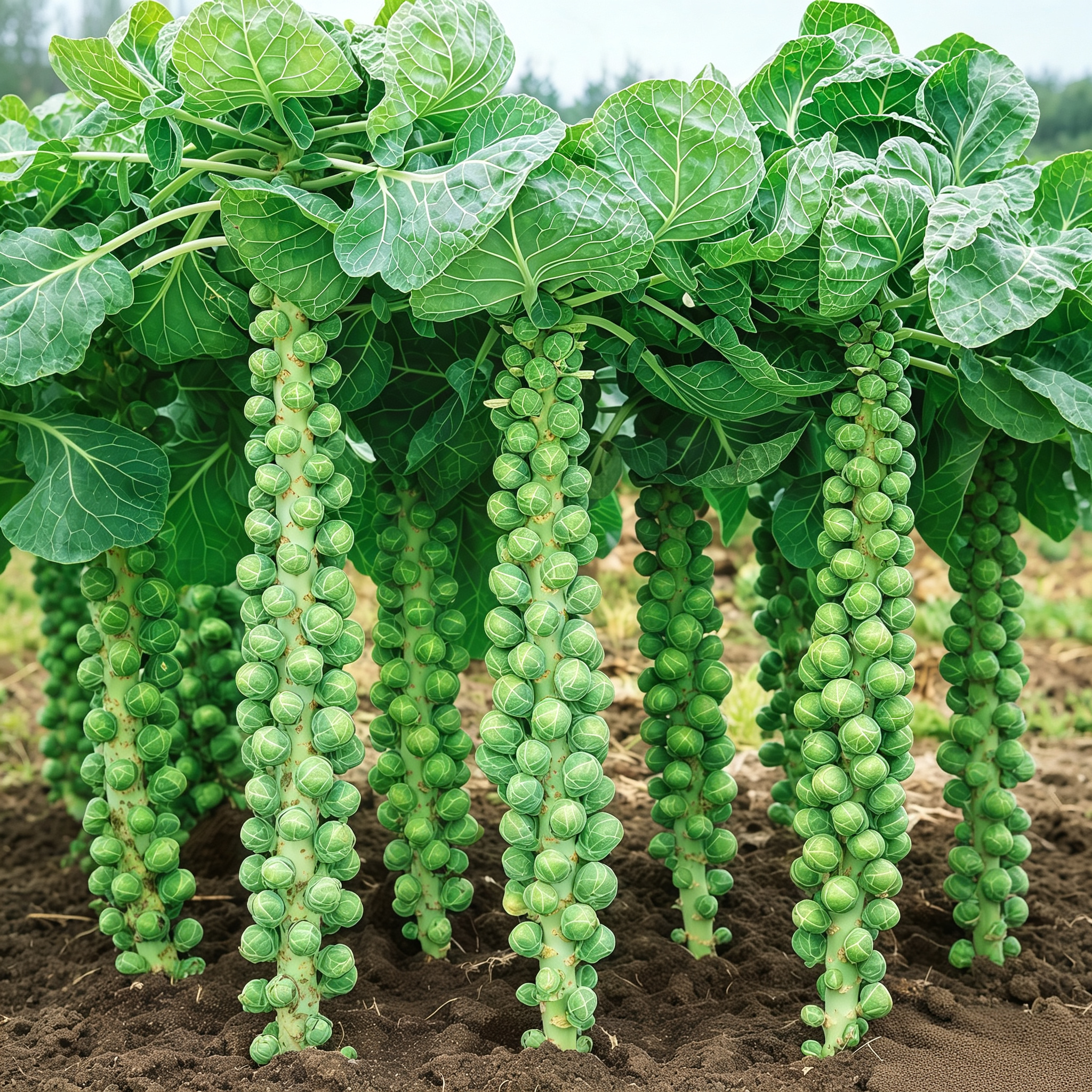 Silvia Organic (F1) Brussels Sprout Seeds - 174 Seeds