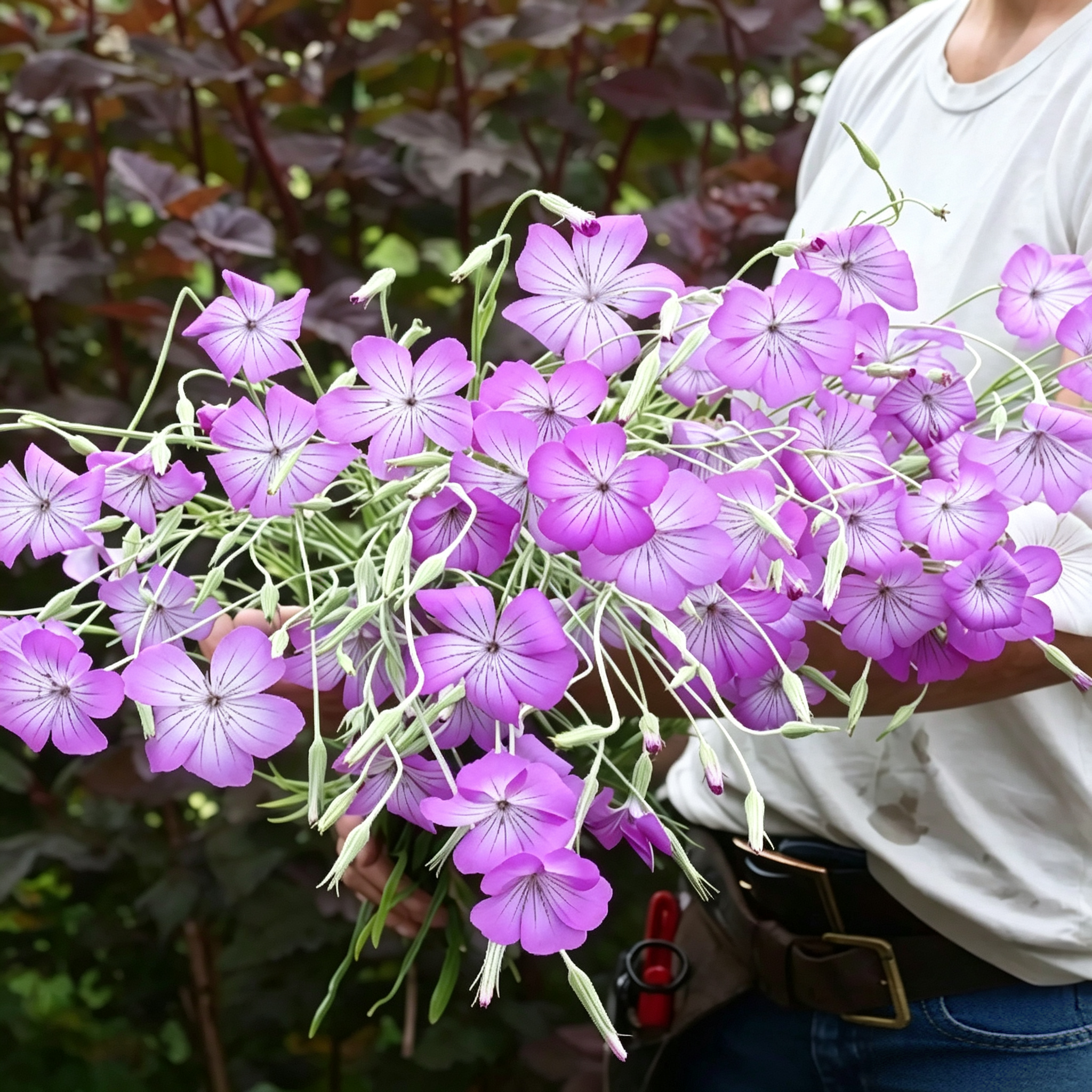 Purple Queen Agrostemma Seeds - 100 Seeds (0.02 oz)
