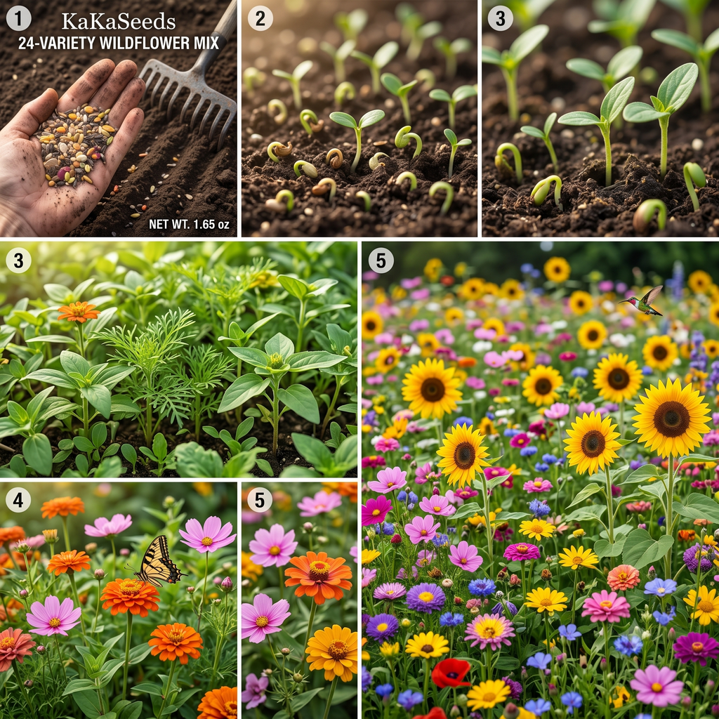 Bring Your Garden to Life: 24-Flower Blend + Surprise Bonus Gift!