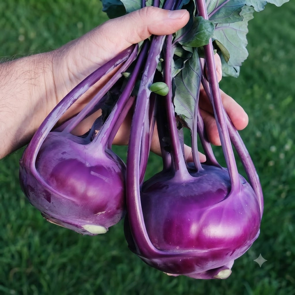 Azur Star Organic Kohlrabi Seeds
