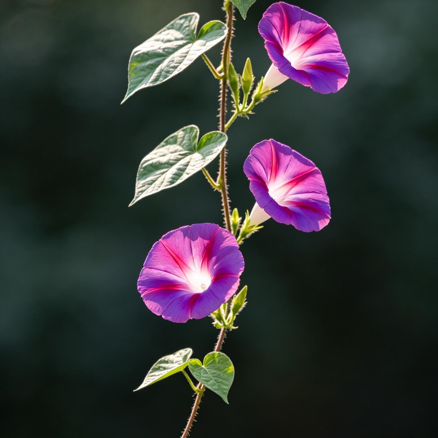 Vibrant Climbing Morning Glory Flower Seeds – 53 Seeds