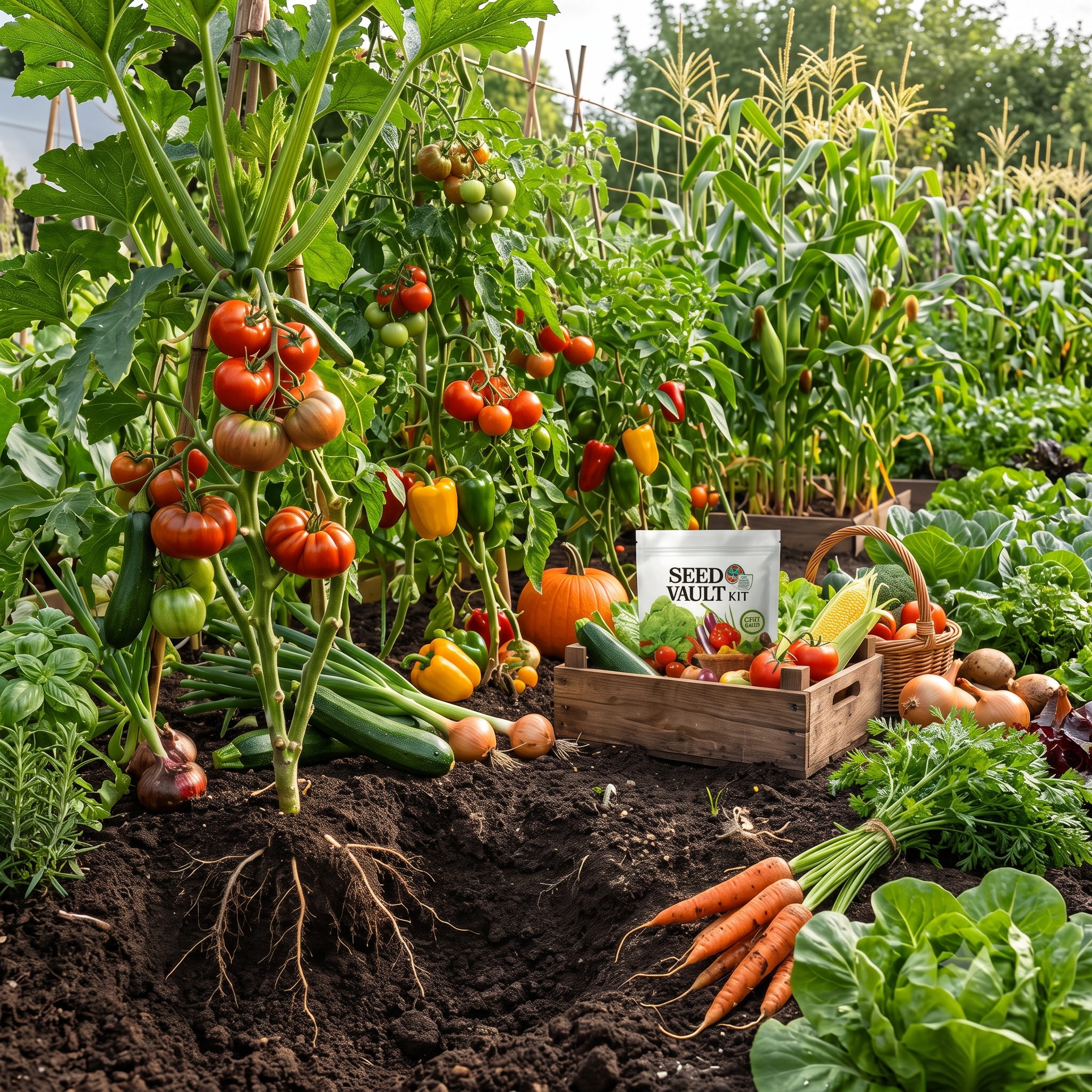 35 Premium Non-GMO Vegetable Seed Pack