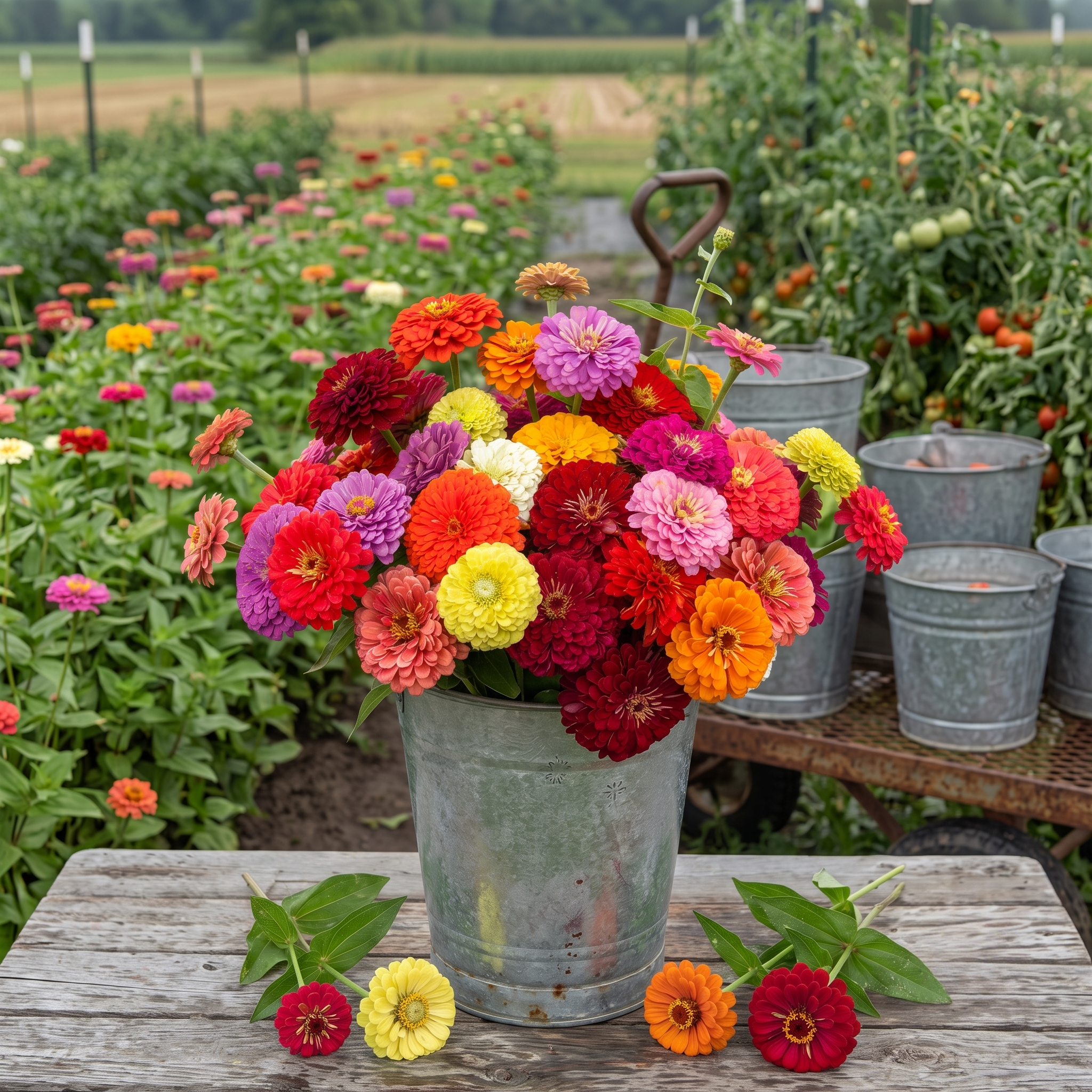 Benary's Giant Mix Zinnia Seeds - 7,300 Seeds（2oz）