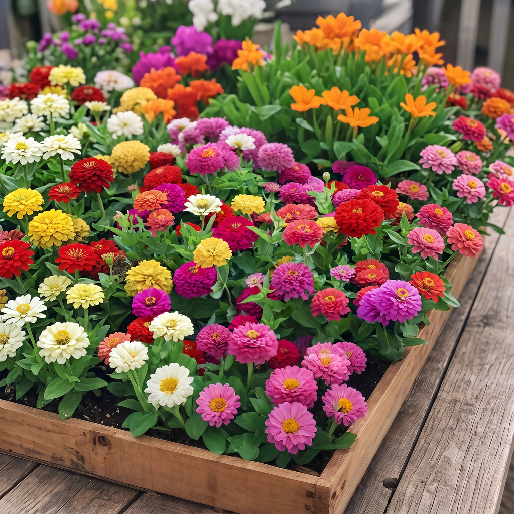 Benary's Giant Mix Zinnia Seeds - 7,300 Seeds（2oz）