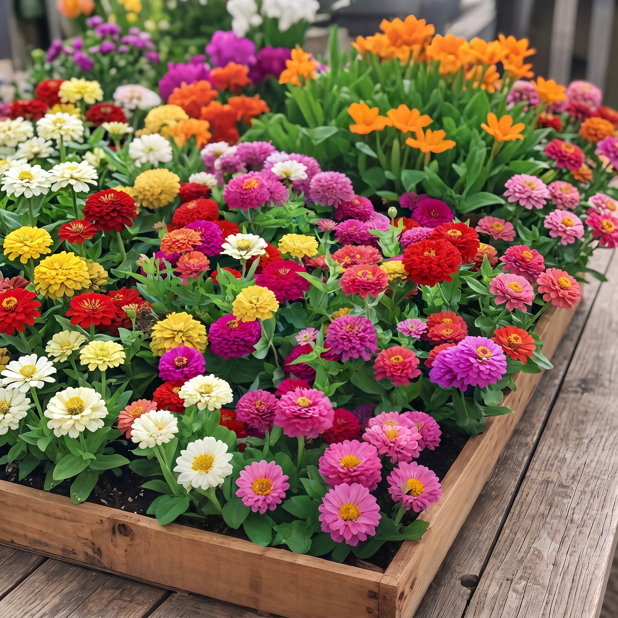 Benary's Giant Mix Zinnia Seeds - 7,300 Seeds（2oz）