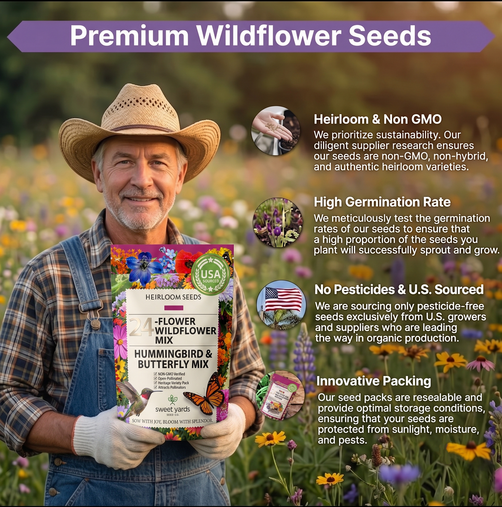 Bring Your Garden to Life: 24-Flower Blend + Surprise Bonus Gift!