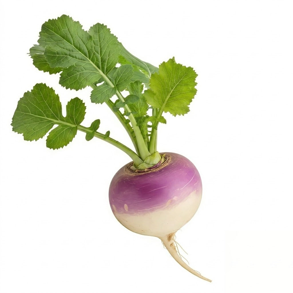 Purple Top White Globe Organic Turnip Seeds