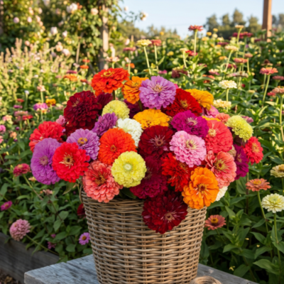 加州巨型百日草2-4 Benary's Giant Mix Zinnia Seed