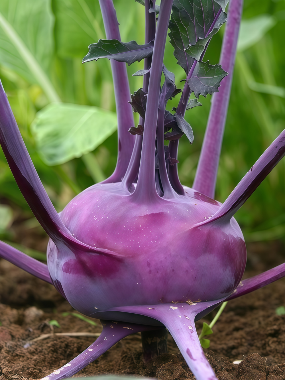 紫苤蓝1 Azur Star Organic Kohlrabi Seed