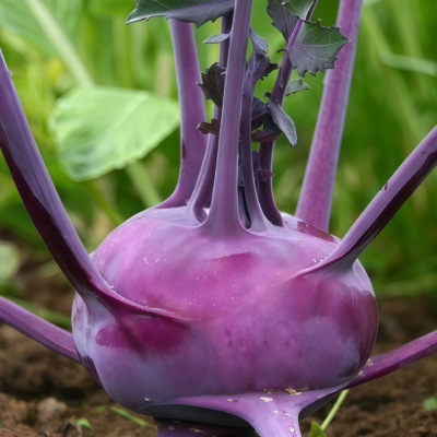紫苤蓝1 Azur Star Organic Kohlrabi Seed