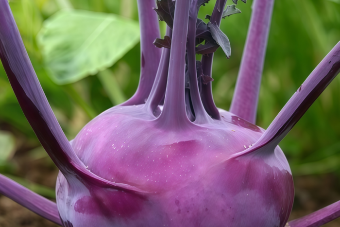 紫苤蓝1 Azur Star Organic Kohlrabi Seed