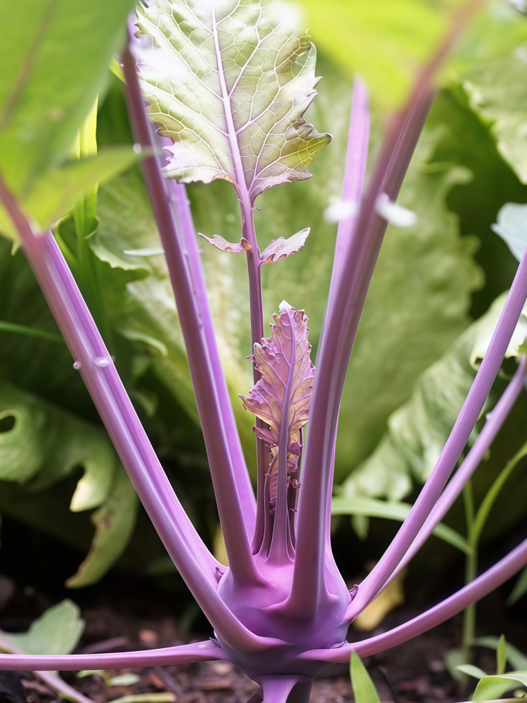 紫苤蓝2 Azur Star Organic Kohlrabi Seed