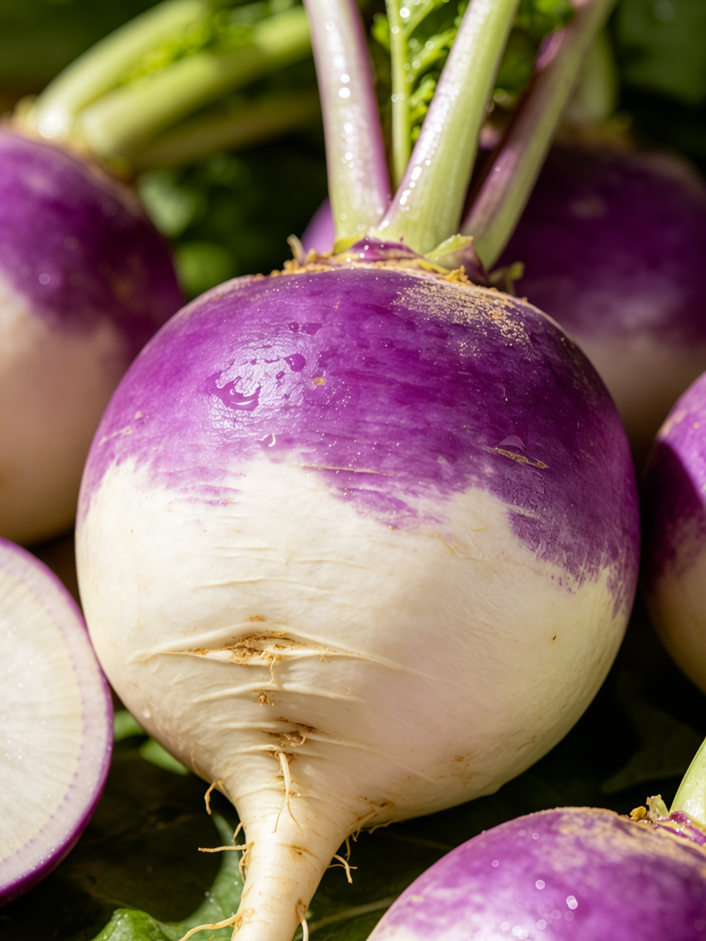 紫顶芜菁4 Purple Top White Globe Organic Turnip Seed